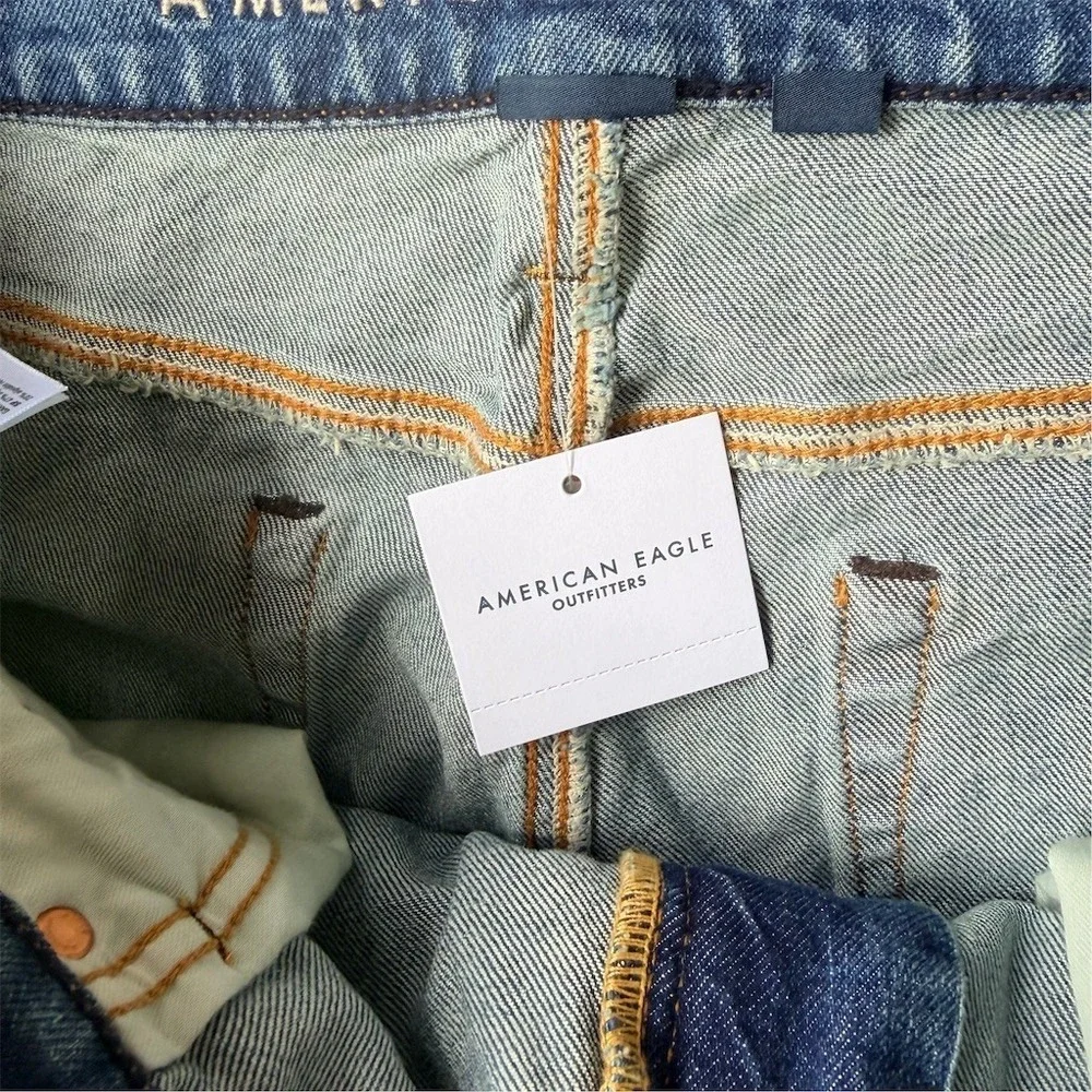 American Eagle Men's EasyFlex Jeans 36x36 Light Wash Straight Taper‎ Blue